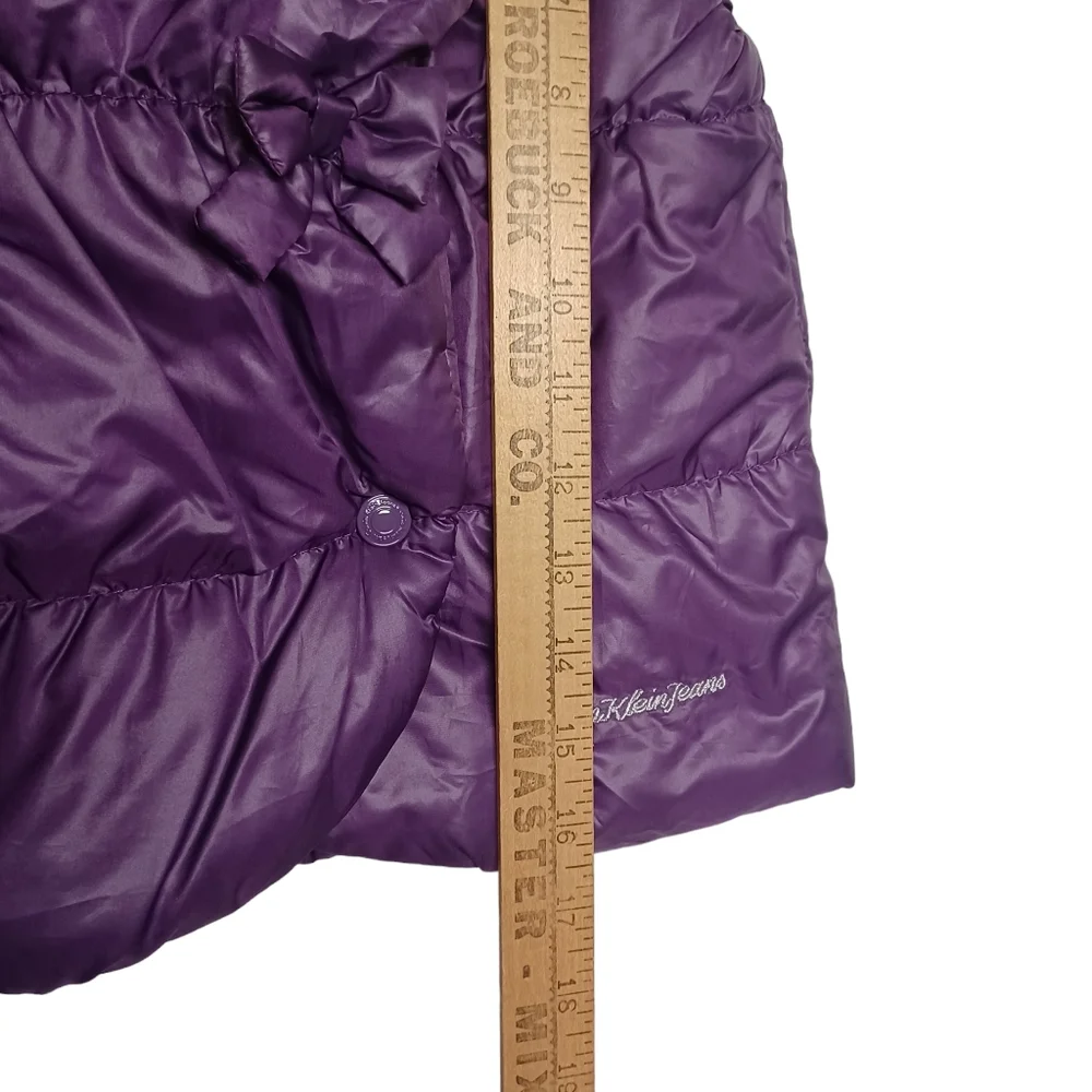 CALVIN KLEIN JEANS Purple Puffer Snap Button Front Vest Jacket 4T